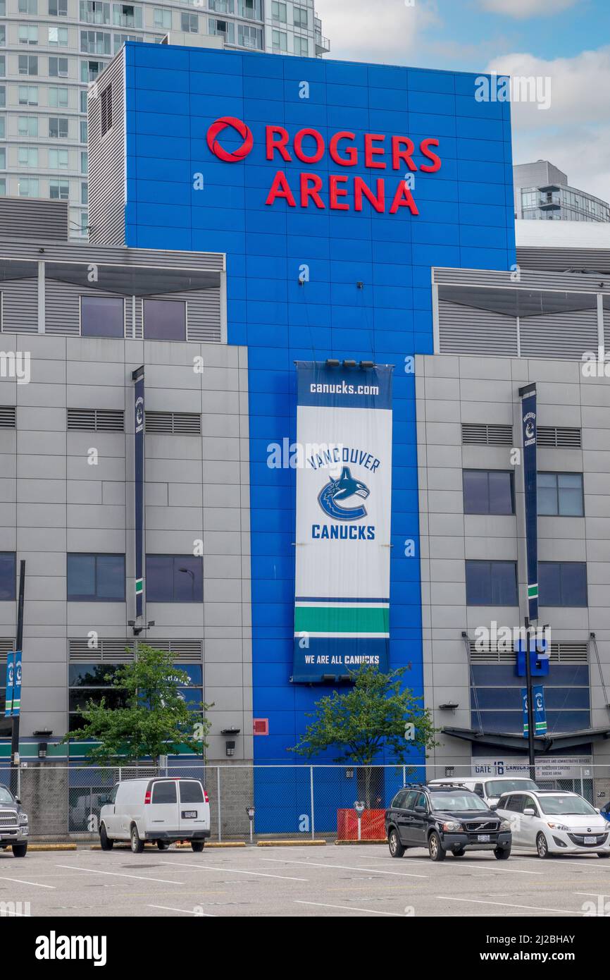 Rogers Arena Vancouver Kanada Heimstadion der NHL Vancouver Canucks Ice Hockey Team Stockfoto