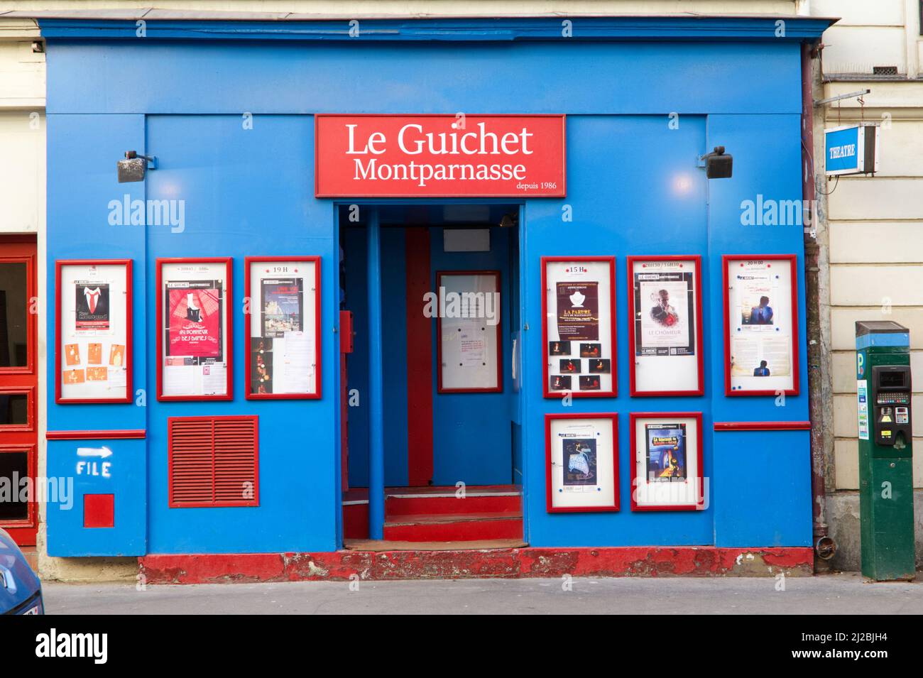 Le Guichet - kleines Theater in Montparnasse - Paris Stockfoto