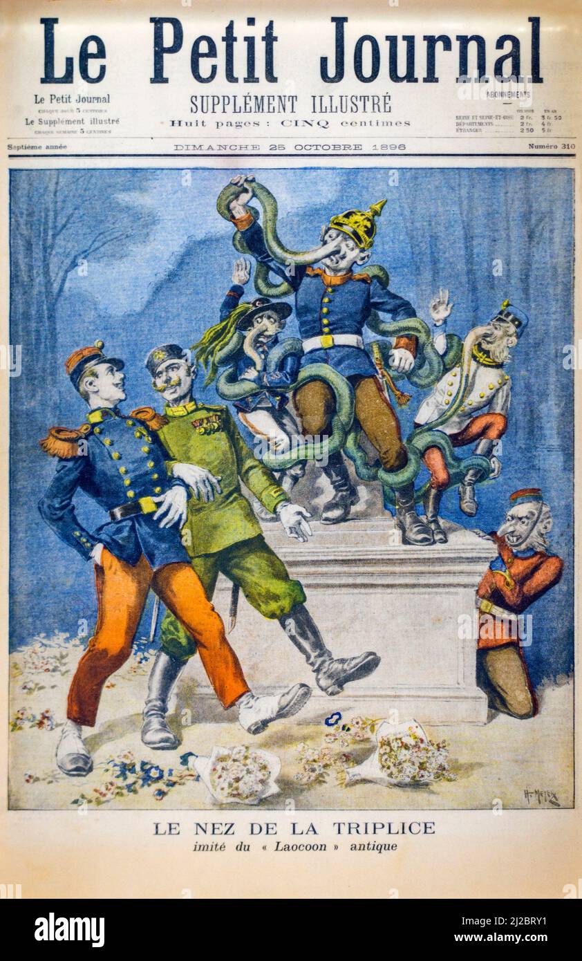 1896 Ausgabe des Le Petit Journal, Supplément illustré, wöchentliche Sonntagsbeilage der konservativen französischen Tageszeitung Paris, Frankreich Stockfoto