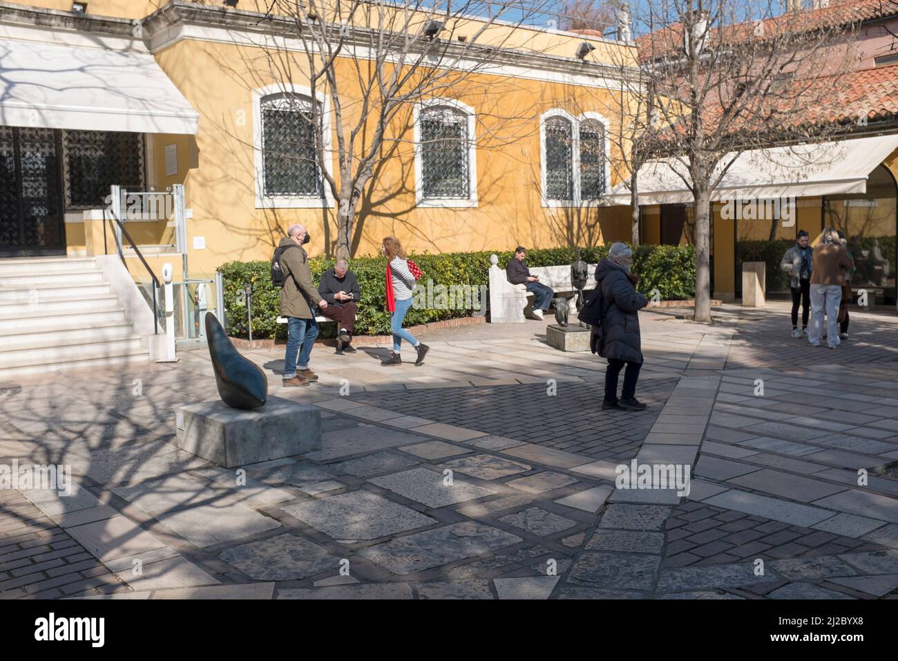Peggy Guggenheim Collection Dorsoduro Venedig Italien Stockfoto