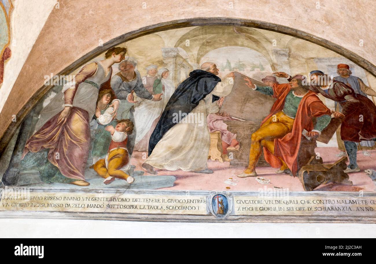 Klosterbilder San Marco Museum Florenz Italien Stockfoto