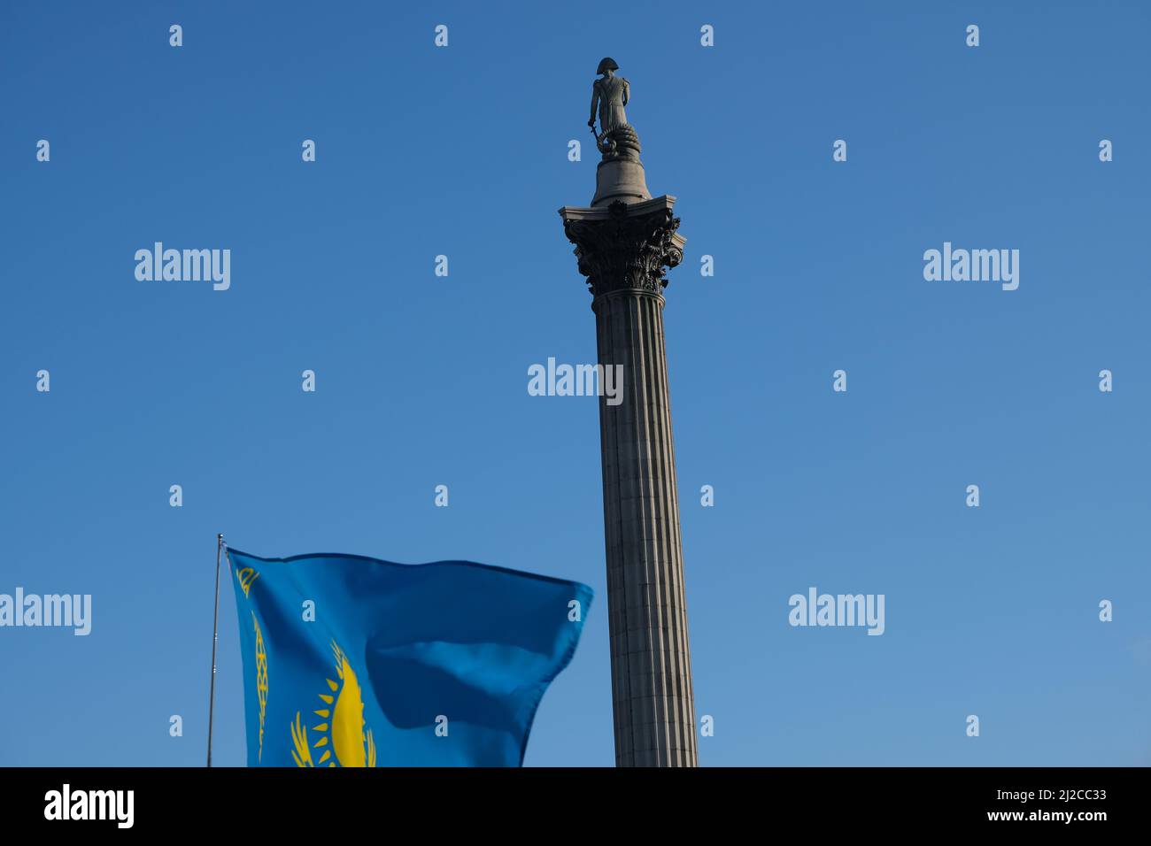 Ukraine Flagge, Traflager Platz Stockfoto