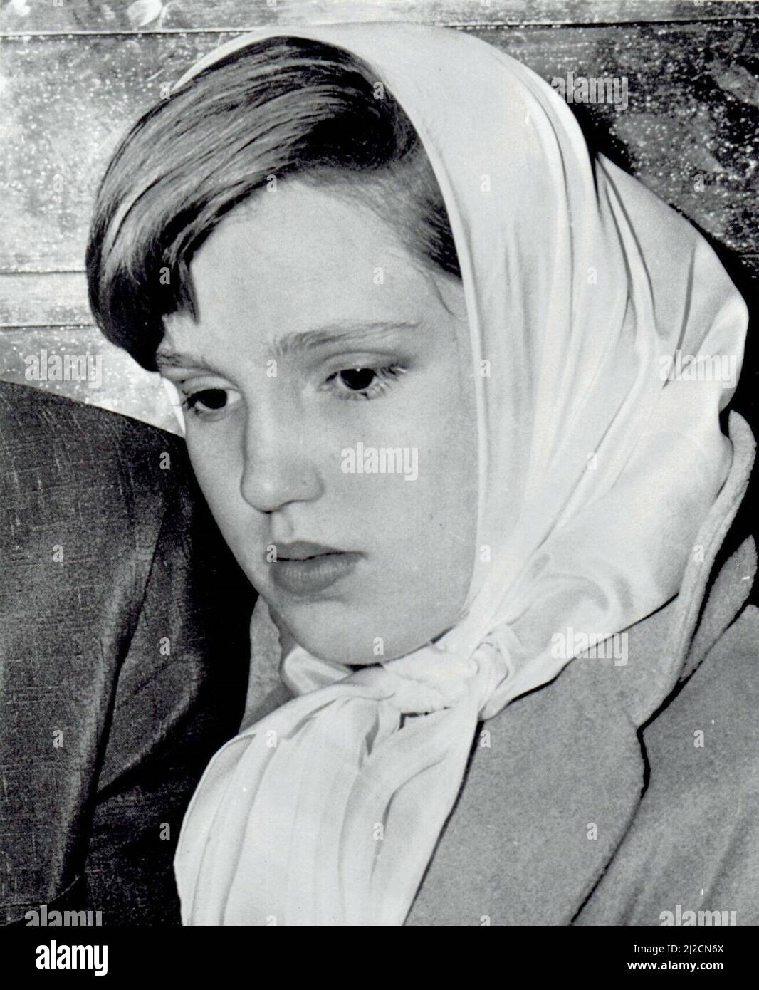 Cheryl Crane nach Verhaftung wegen Mordes an Johnny Stompanato ca. April 1958 Stockfoto