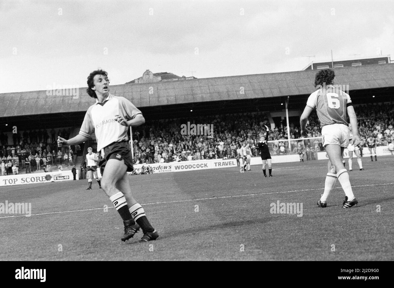 Rotherham 1-2 Reading, League Division drei Spiel in Millmoor, Samstag, 14.. September 1985. Stockfoto
