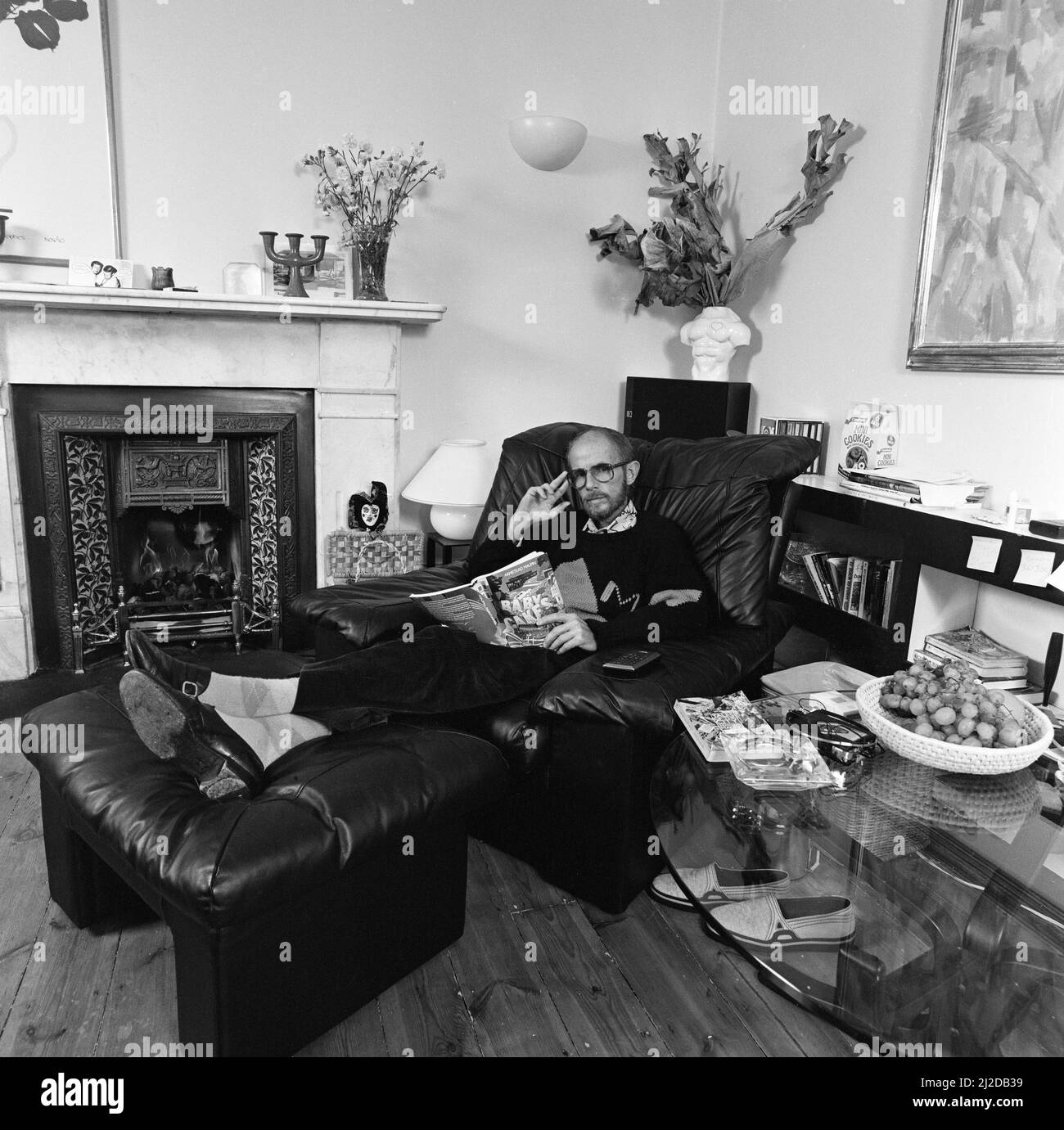 Schauspieler Douglas Lambert Doug stirbt zu Hause in Nord-London an AIDS. 31.. Oktober 1986. Stockfoto