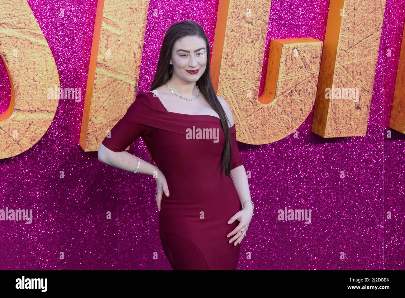 London, Großbritannien. 31.. März 2022. Amber Doig-Thorne nimmt an der Sondervorführung von „The Lost City“ im Cineworld am Leicester Square Teil. Quelle: Wiktor Szymanowicz/Alamy Live News Stockfoto