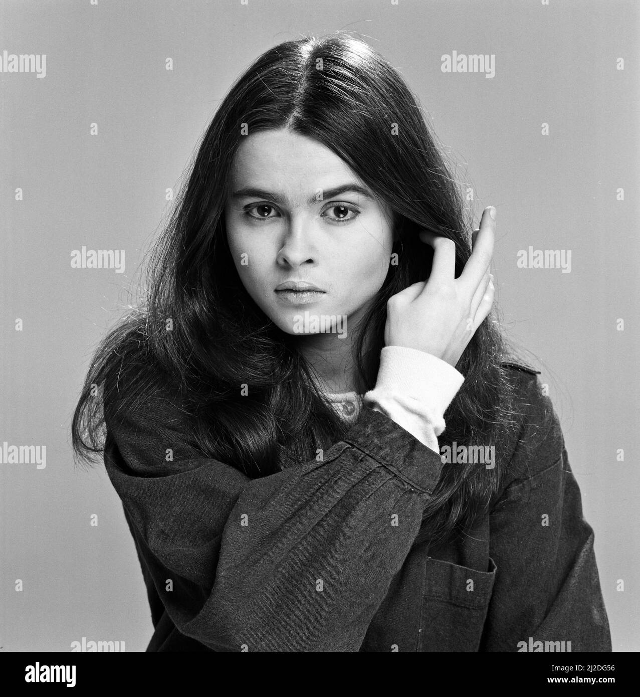 Schauspielerin Helena Bonham Carter. 11.. April 1986. Stockfoto