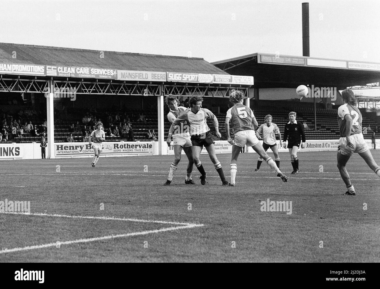 Rotherham 1-2 Reading, League Division drei Spiel in Millmoor, Samstag, 14.. September 1985. Stockfoto
