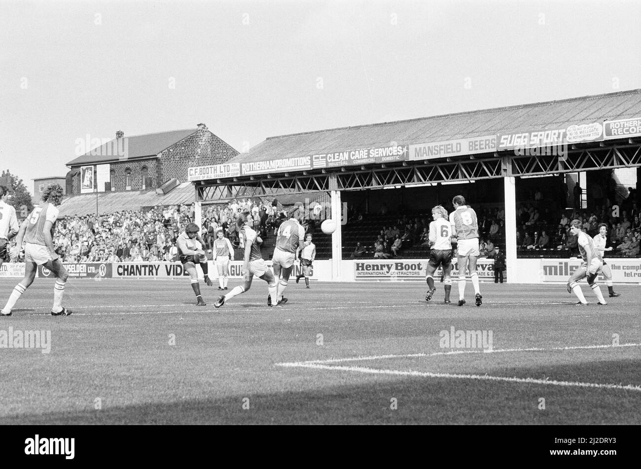 Rotherham 1-2 Reading, League Division drei Spiel in Millmoor, Samstag, 14.. September 1985. Stockfoto