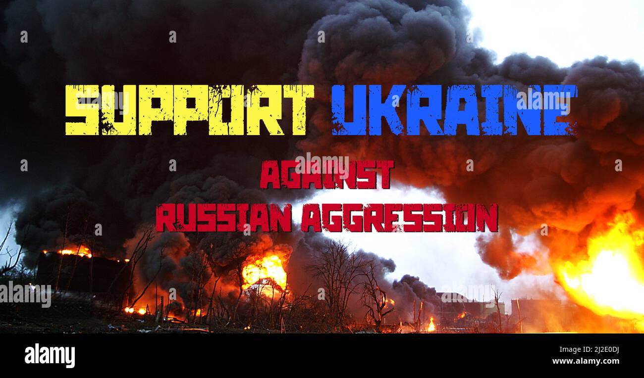 Luftangriff auf Zivilbevölkerung, zerstörte Häuser, Ukraine-Krieg Stockfoto