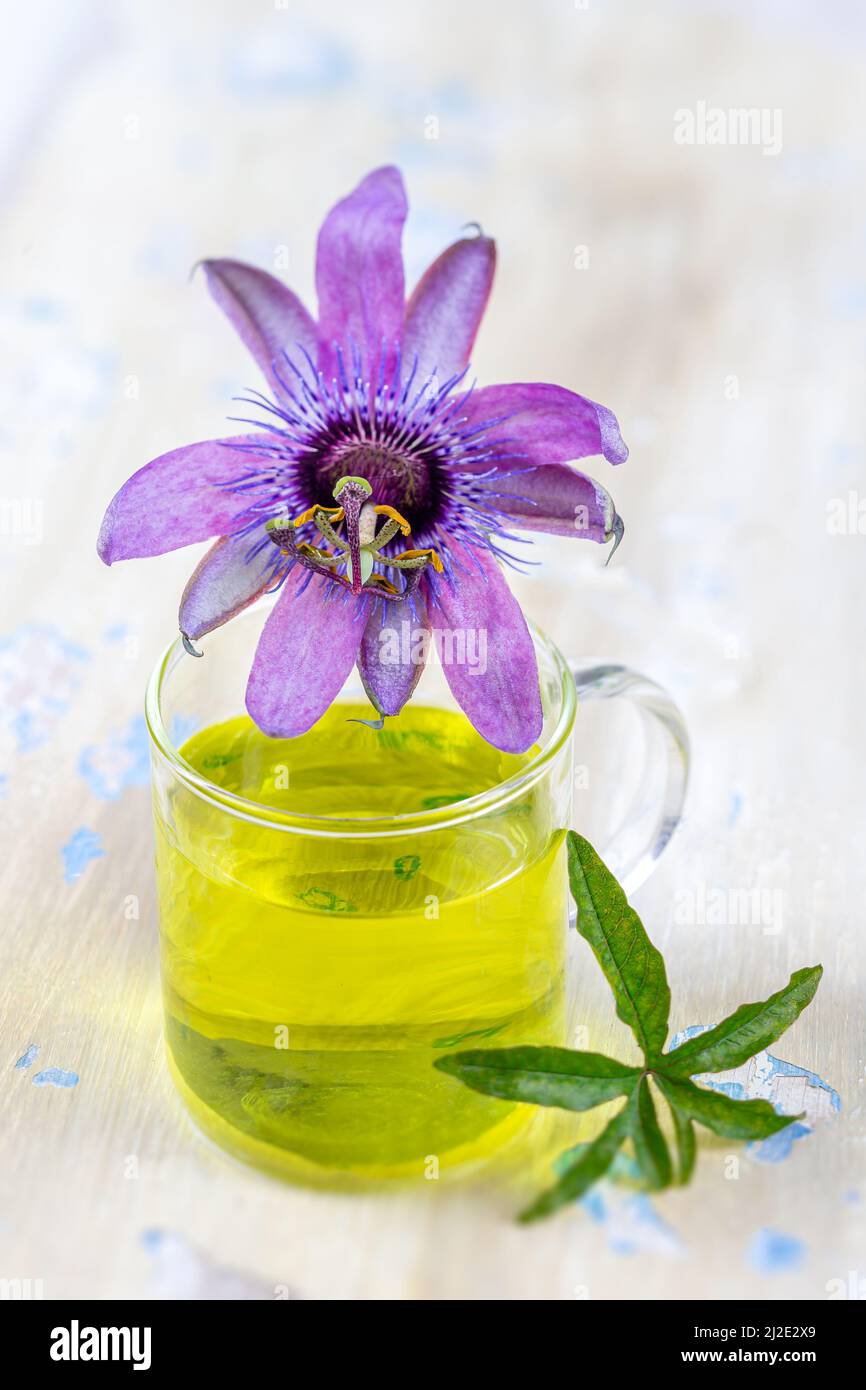 Passionsblume - medizinische Blume Stockfoto