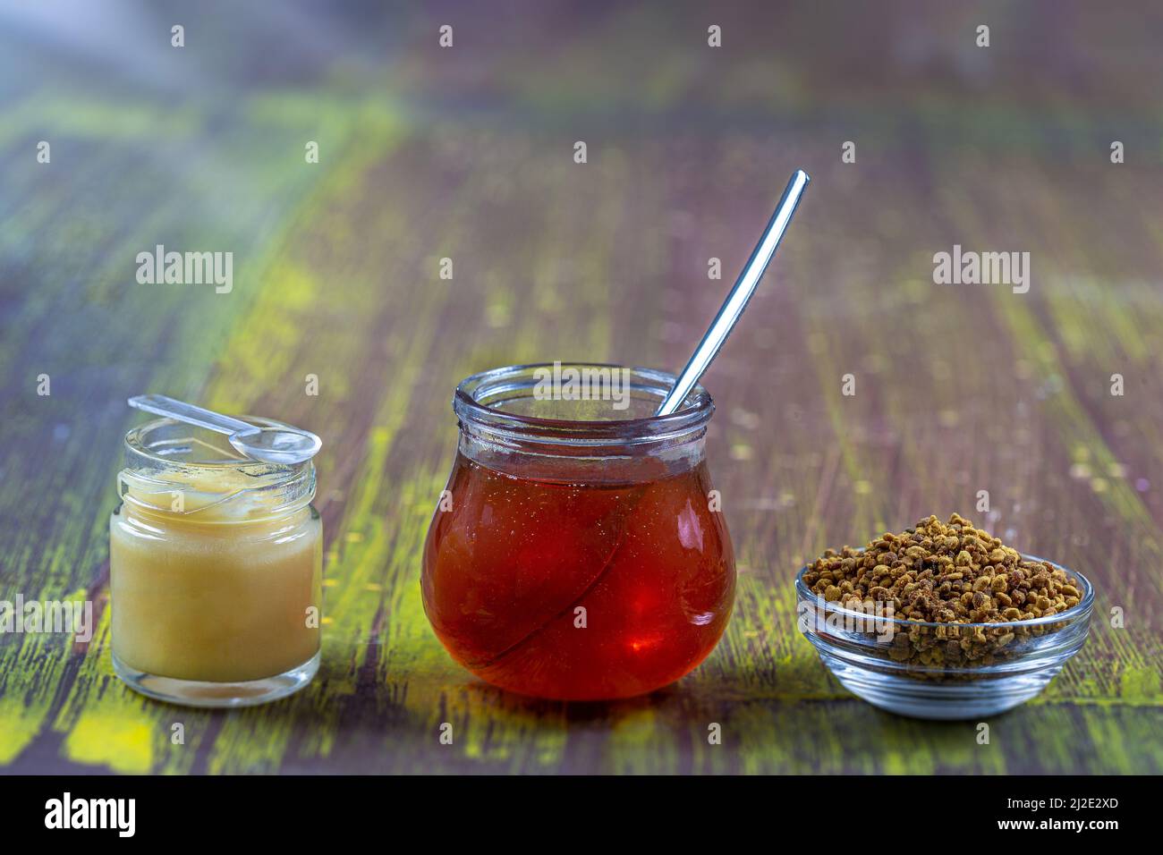 Bienenprodukte Stockfoto