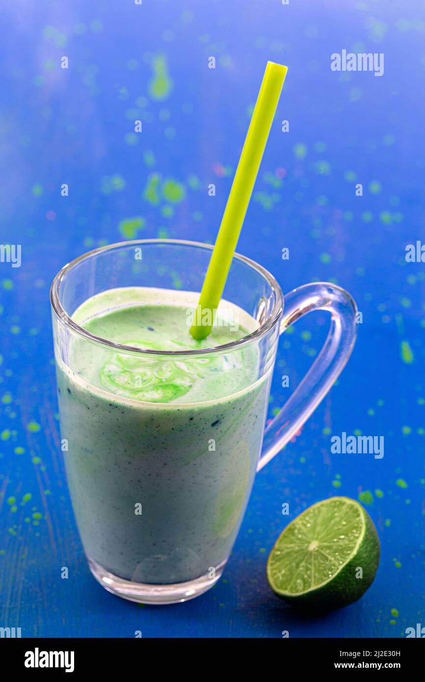 Spirulina Smoothie Stockfoto