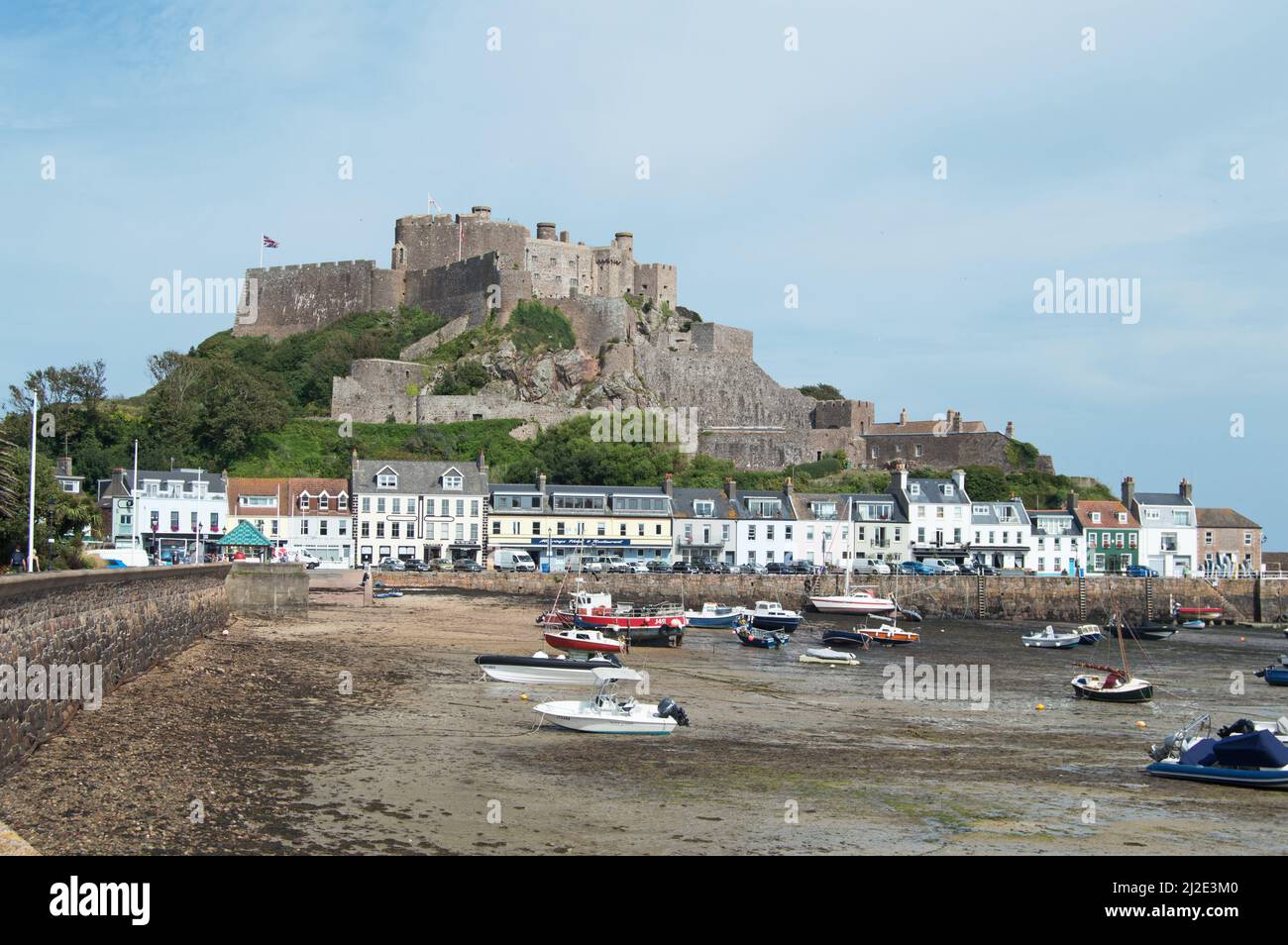 Mont Orgueil Castle (Gorey Castle), Jersey, Kanalinseln Stockfoto
