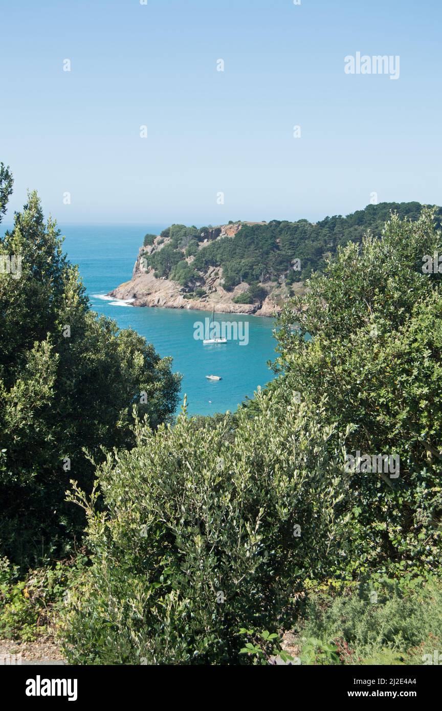 Portelet Bay, Jersey, Kanalinseln, Großbritannien Stockfoto