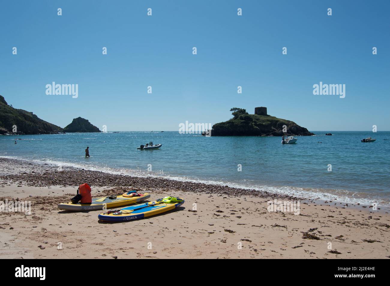 Portelet Bay, Jersey, Kanalinseln, Großbritannien Stockfoto