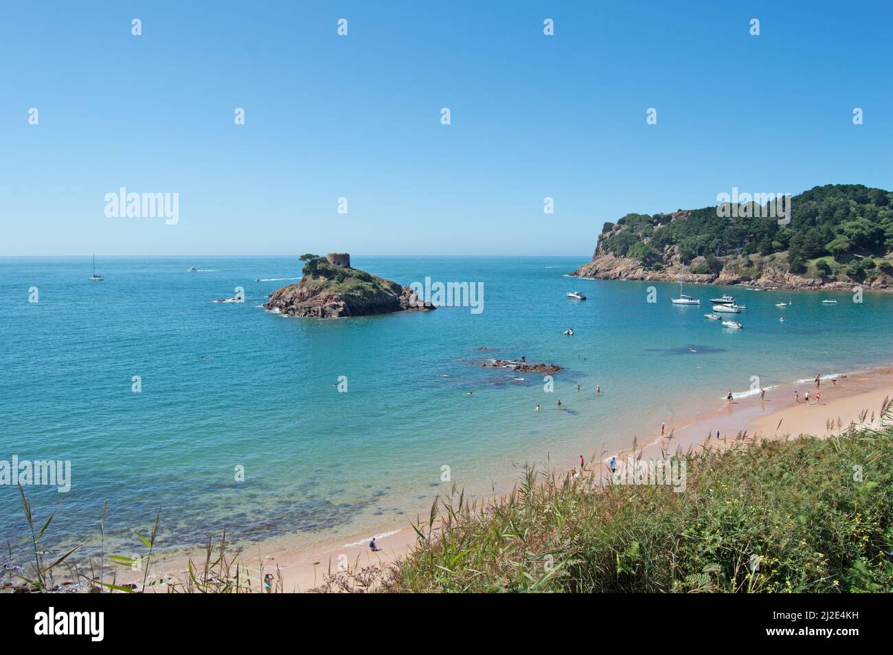 Portelet Bay, Jersey, Kanalinseln, Großbritannien Stockfoto