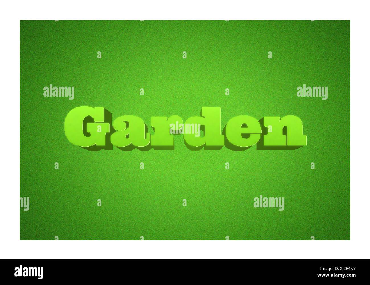 Editierbare Texteffekte Garten , Wörter und Schriftart können geändert werden Stock Vektor