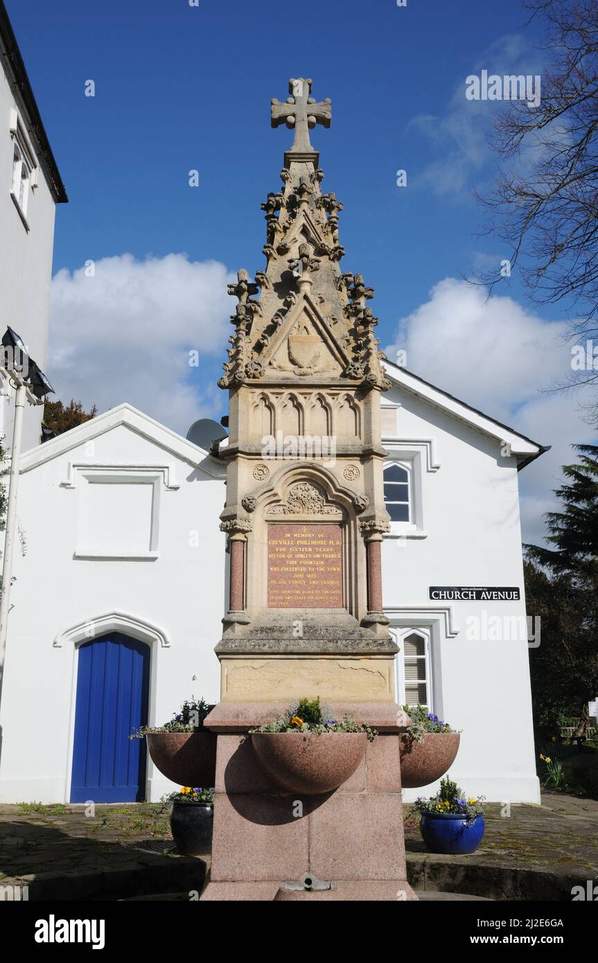 Fountain, Henley-on-Thames, Oxfordshire Stockfoto