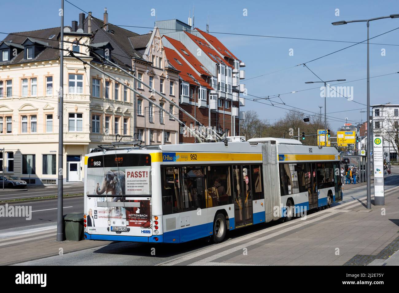 Obusse, die Obusse in Solingen Stockfoto