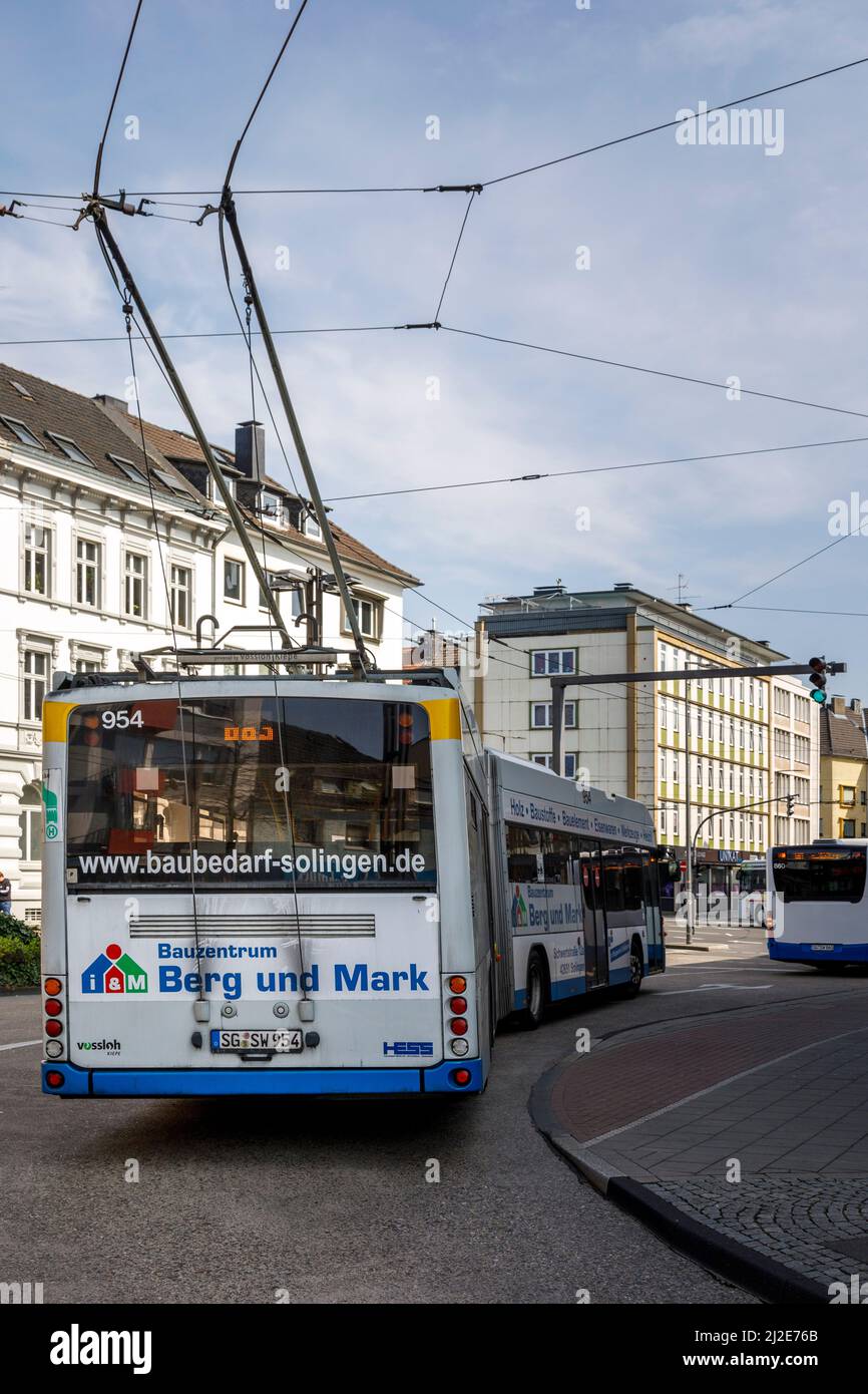 Obusse, die Obusse in Solingen Stockfoto