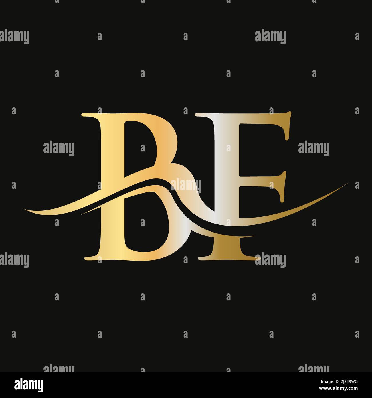 Design mit BF-Logo. Erste Vorlage für das BF-Logo. BF Monogram ...