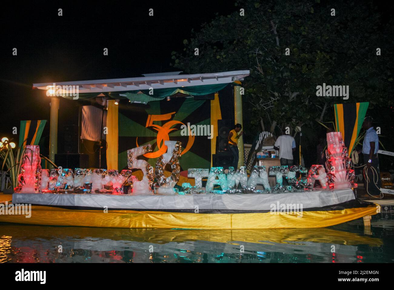 Jamaika 50. Jahrestag der Unabhängigkeitsfeier 2012 Stockfoto