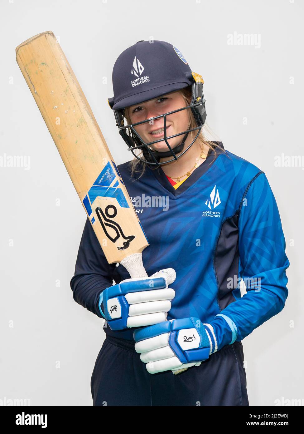 Yorkshire Diamonds' Sterre Kalis während einer Fotoanbeung auf dem Headingley Cricket Ground, Leeds. Bilddatum: Freitag, 1. April 2022. Stockfoto