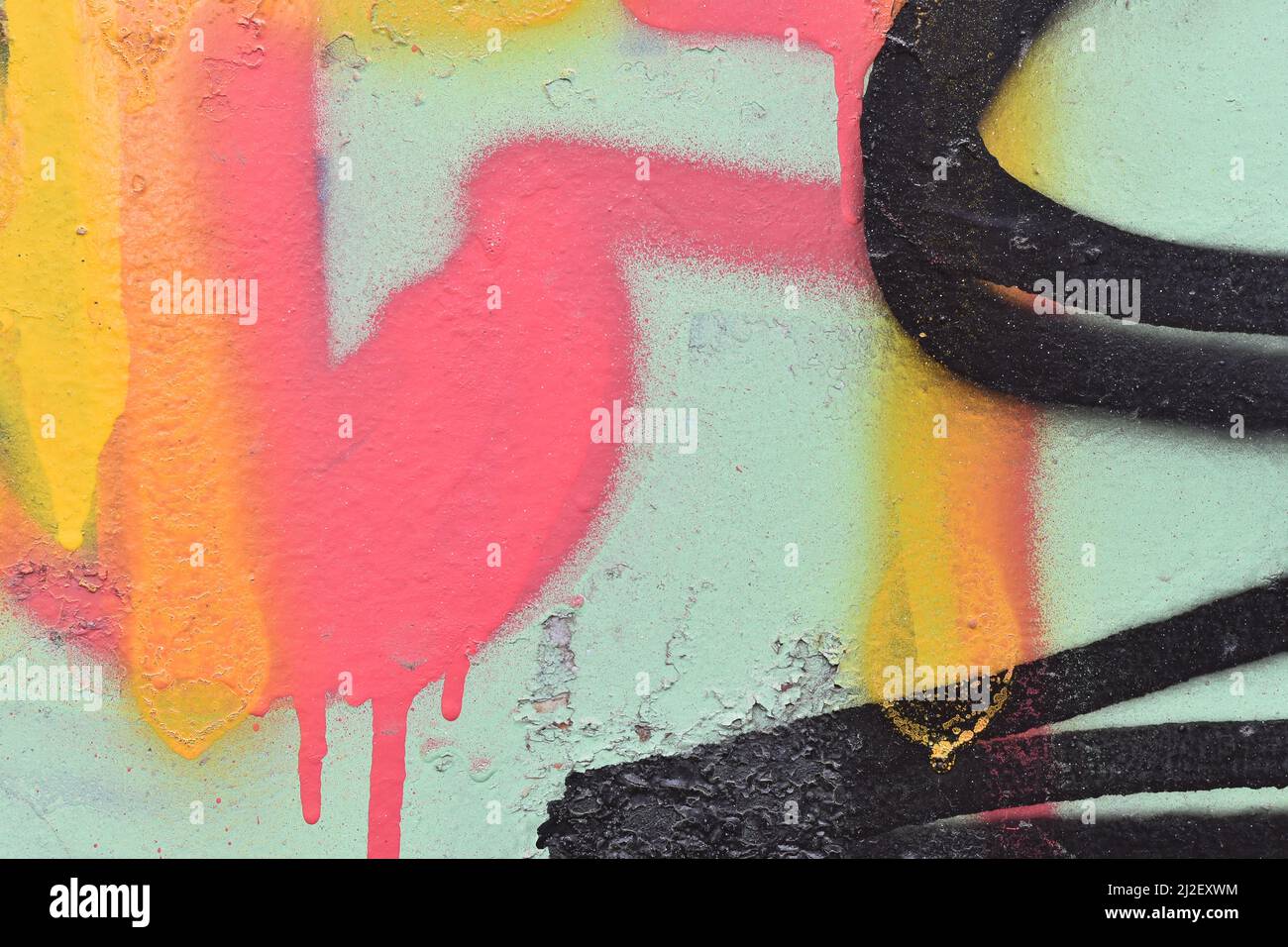 Hintergrund - Nahaufnahme von Graffiti-Details Stockfoto