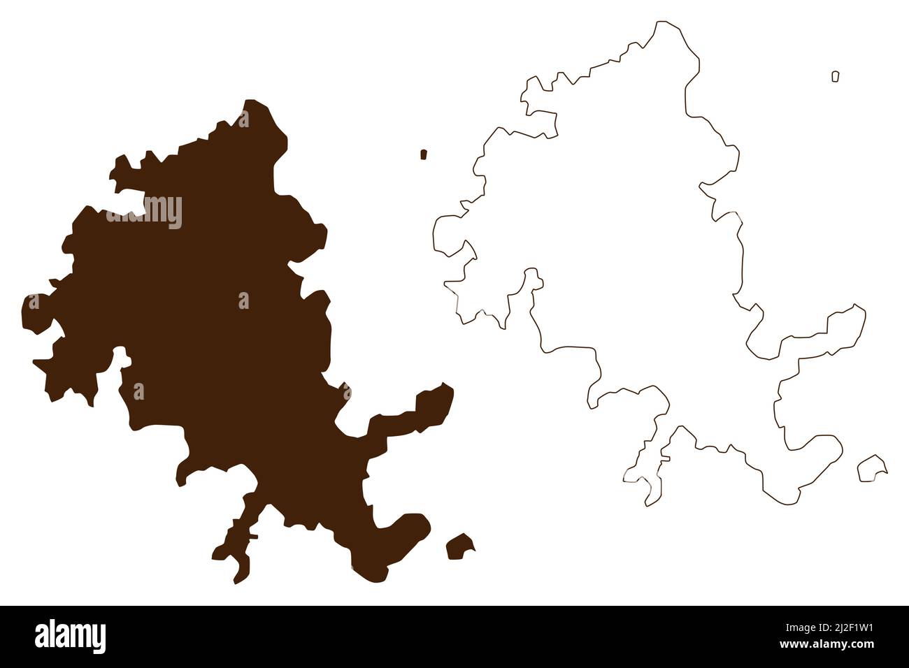 Schoinoussa Insel (Hellenische Republik, Griechenland, griechische Insel) Kartenvektordarstellung, Scribble Skizze Schinoussa Karte Stock Vektor