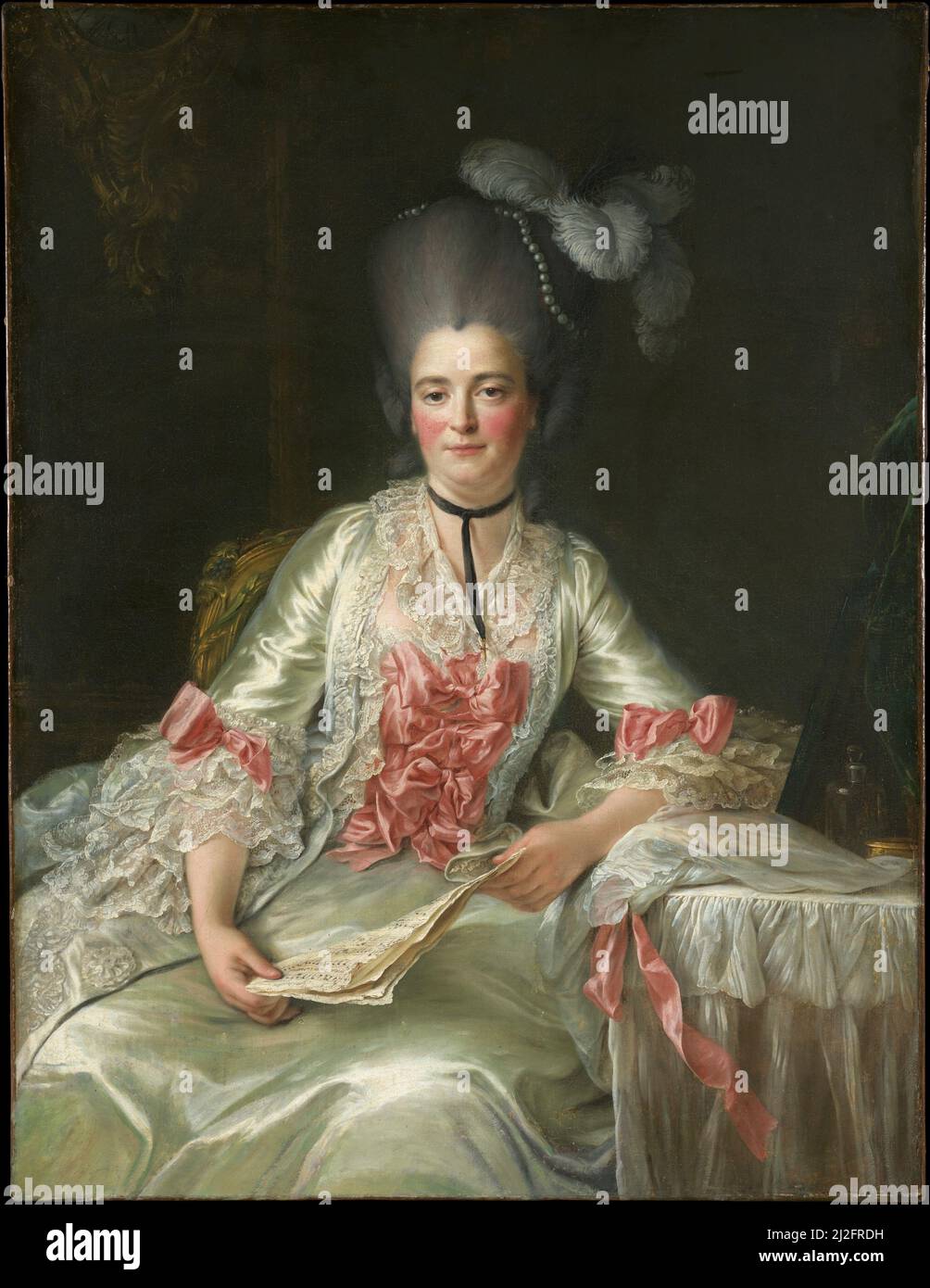 Marie Rinteau, genannt Mademoiselle de Verrières. François Hubert Drouais. 1761. Stockfoto