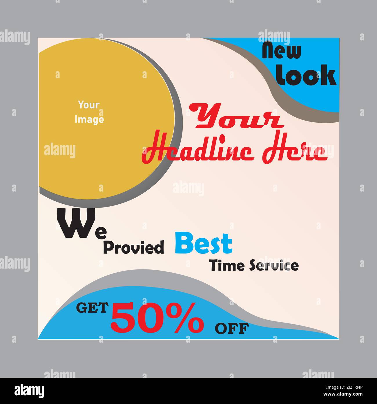 Social Media Post Verkauf Banner Modern Design Premium Vektor Stock Vektor