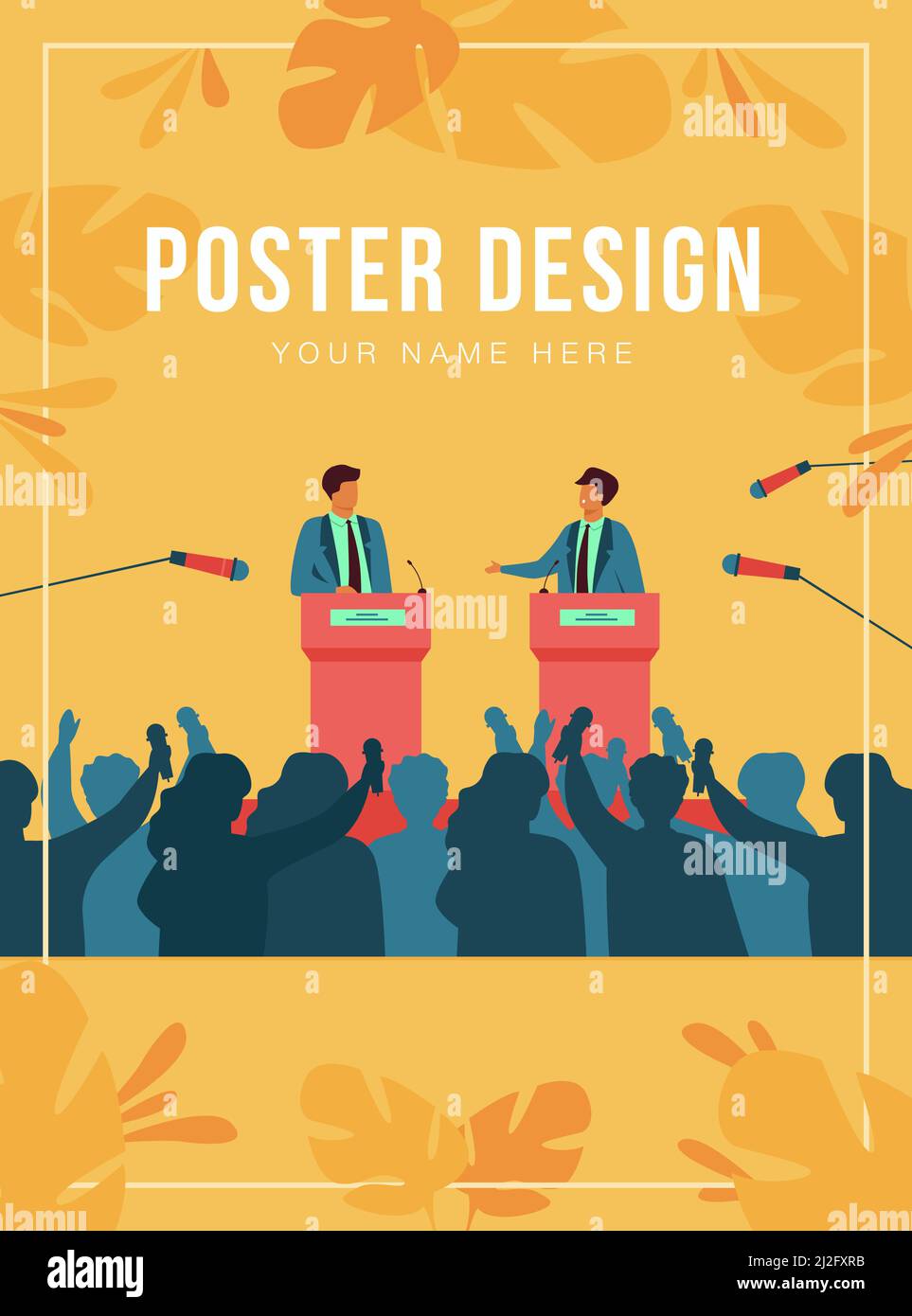 Audience public speaker cartoon -Fotos und -Bildmaterial in hoher ...