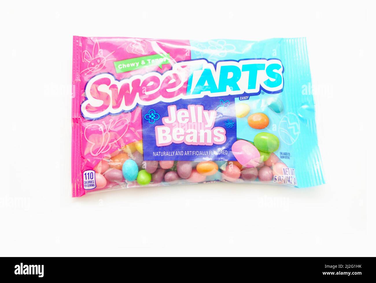 Sweettarts Brand - Süßigkeitenjelly-Bohnen Stockfoto