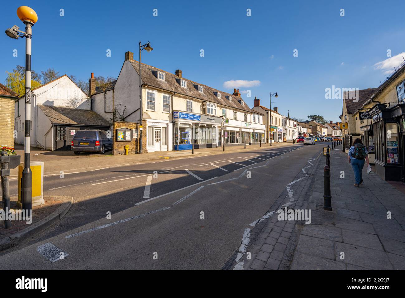 Die High Street in Chipping Ongar Essex Stockfoto