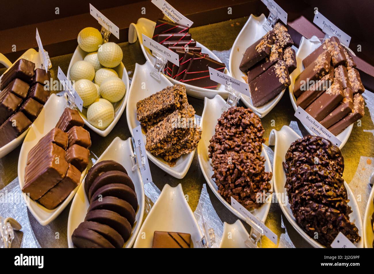 Frankreich. Pyrenees Atlantiques (64) Bayonne. Chocolate Days 2018. Maison Cazenave Stockfoto