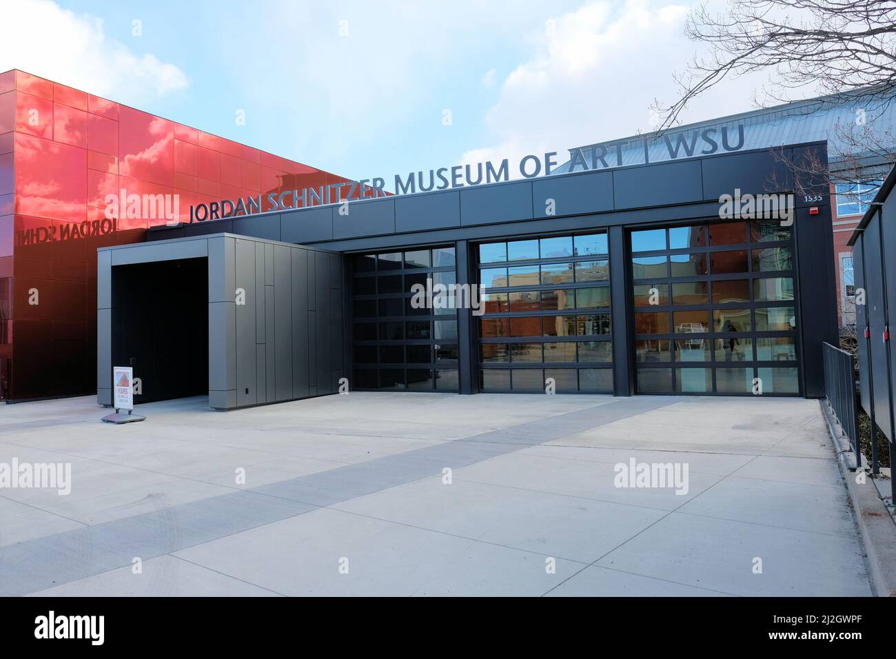 Jordan Schnitzer Museum of Art auf dem Campus der Washington State University in Pullman, Washington, USA; gestaltet von Jim Olson von Olson Kundig. Stockfoto