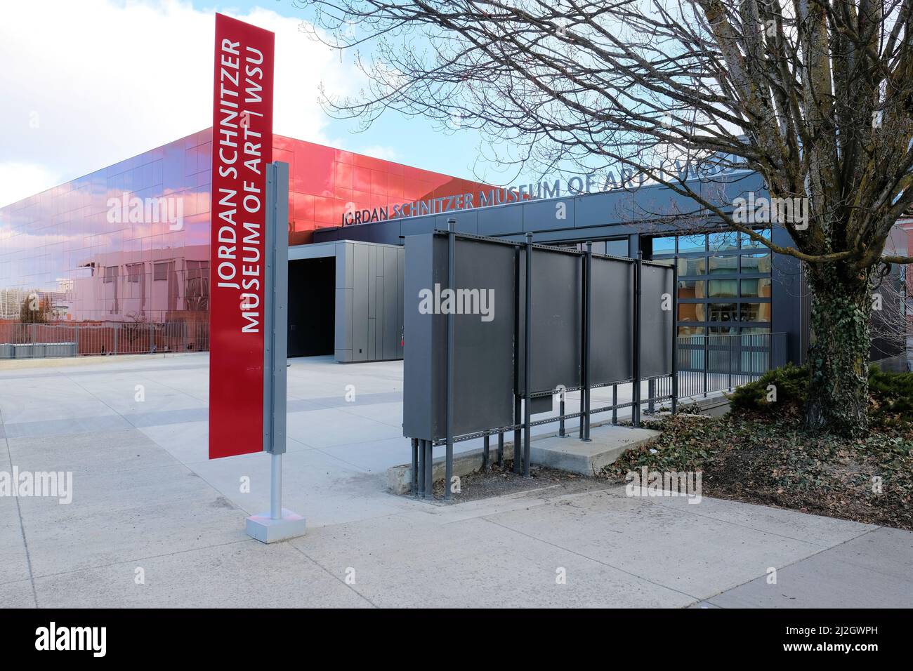 Jordan Schnitzer Museum of Art auf dem Campus der Washington State University in Pullman, Washington, USA; gestaltet von Jim Olson von Olson Kundig. Stockfoto
