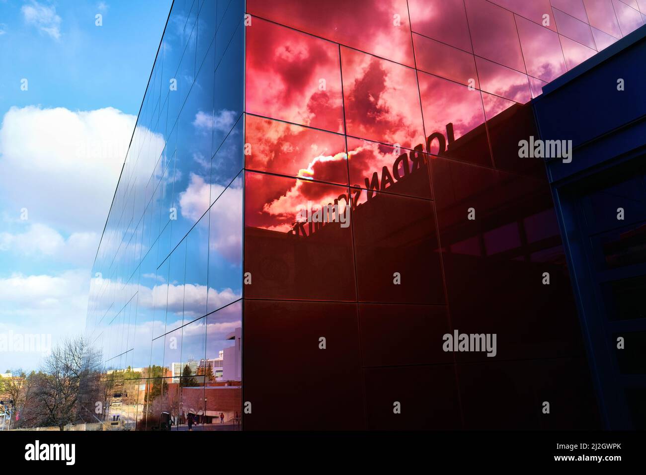 Jordan Schnitzer Museum of Art auf dem Campus der Washington State University in Pullman, Washington, USA; gestaltet von Jim Olson von Olson Kundig. Stockfoto