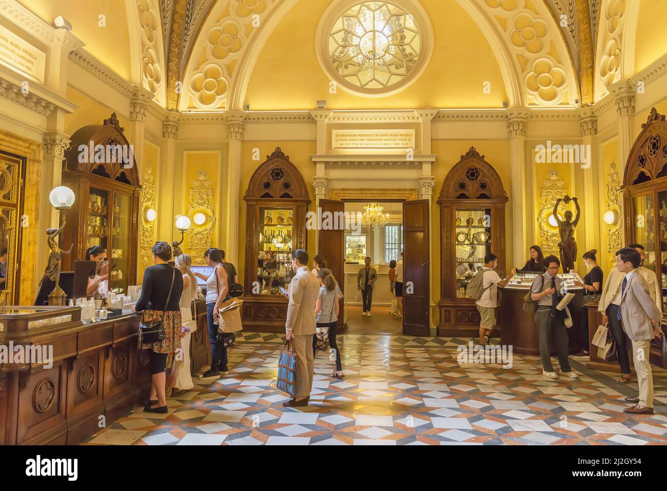 Apotheke Santa Maria Novella, Florenz, Toskana, Italien, Europa Stockfoto