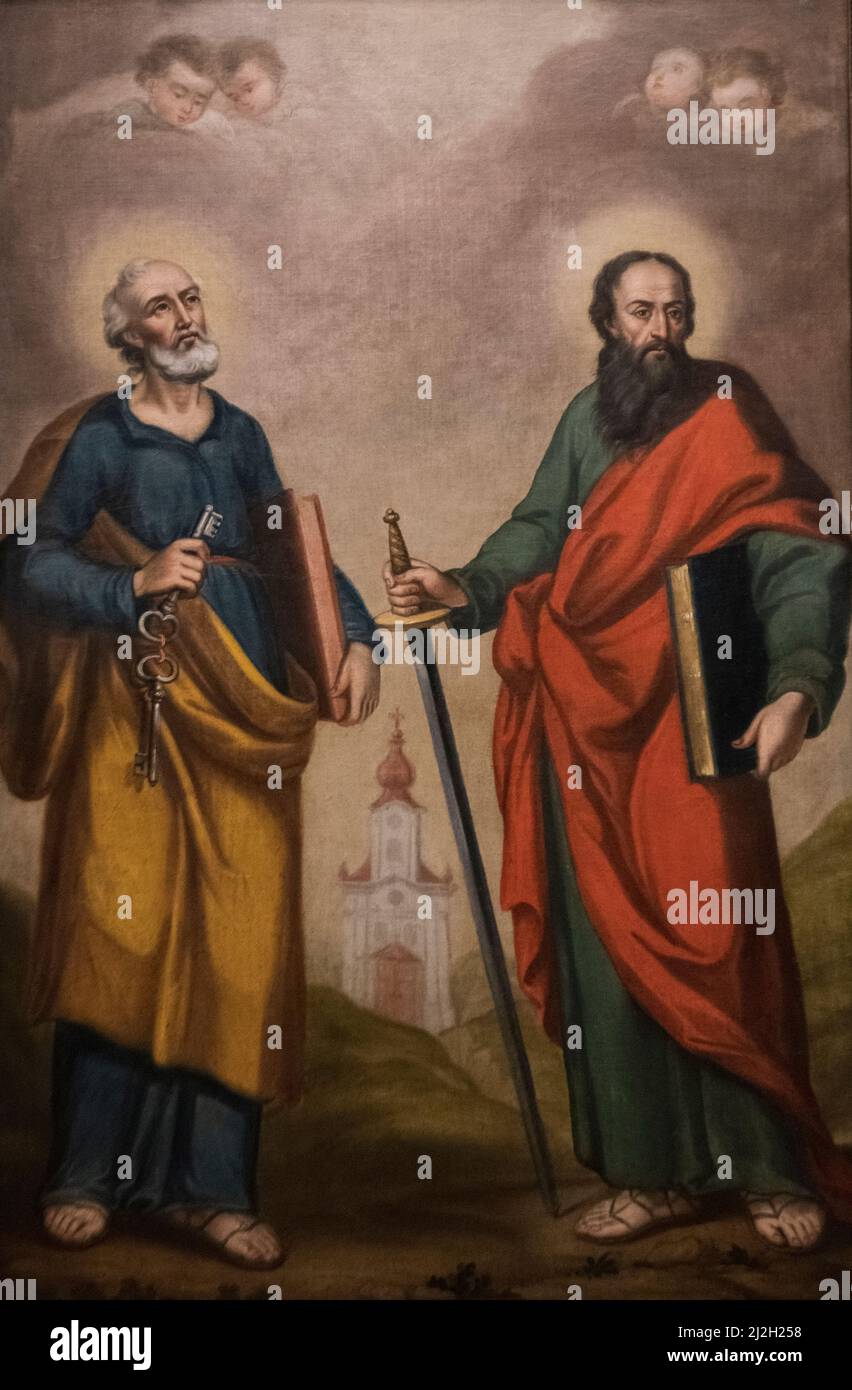 Pavel Djurkovic - Heilige Petrus und Paulus (1820) Stockfoto