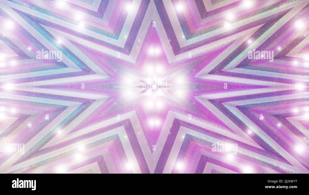 Ein abstraktes, funkelndes Starburst-Hintergrundbild. Stockfoto