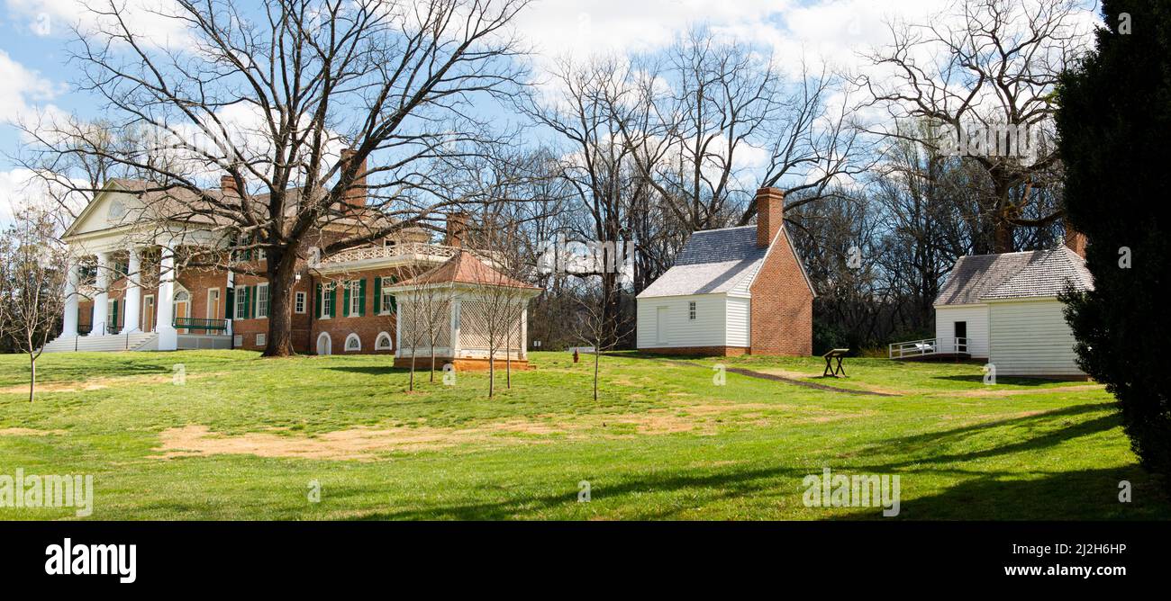 Montpelier, Heimat von Präsident James Madison und Dolley Madison. Virginia, Gründungsvater und Autor der US-Verfassung. Marion Dupont Scott zu Hause. Stockfoto