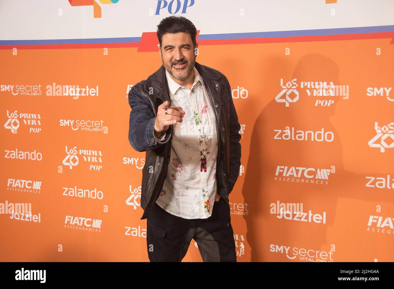 Madrid, Spanien. 01. April 2022. Auf dem Bild Tony Aguilar. LOS40 Primavera Pop beginnt jetzt und wir wissen es, weil die Gastgeber früh angefangen haben, alle Gäste zu empfangen, die diese Nacht zu einem unvergesslichen Moment gemacht haben. (Foto von Alberto Sibaja/Pacific Press) Quelle: Pacific Press Media Production Corp./Alamy Live News Stockfoto