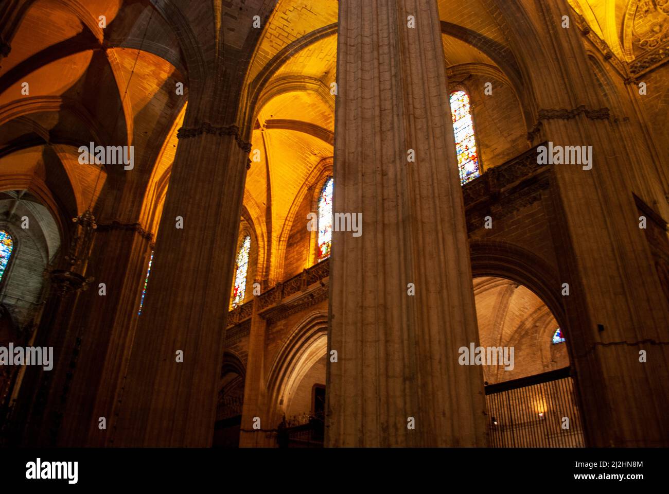 Die Wunder der Kathedrale von Sevilla eine der größten gotischen Kathedralen der Welt Stockfoto