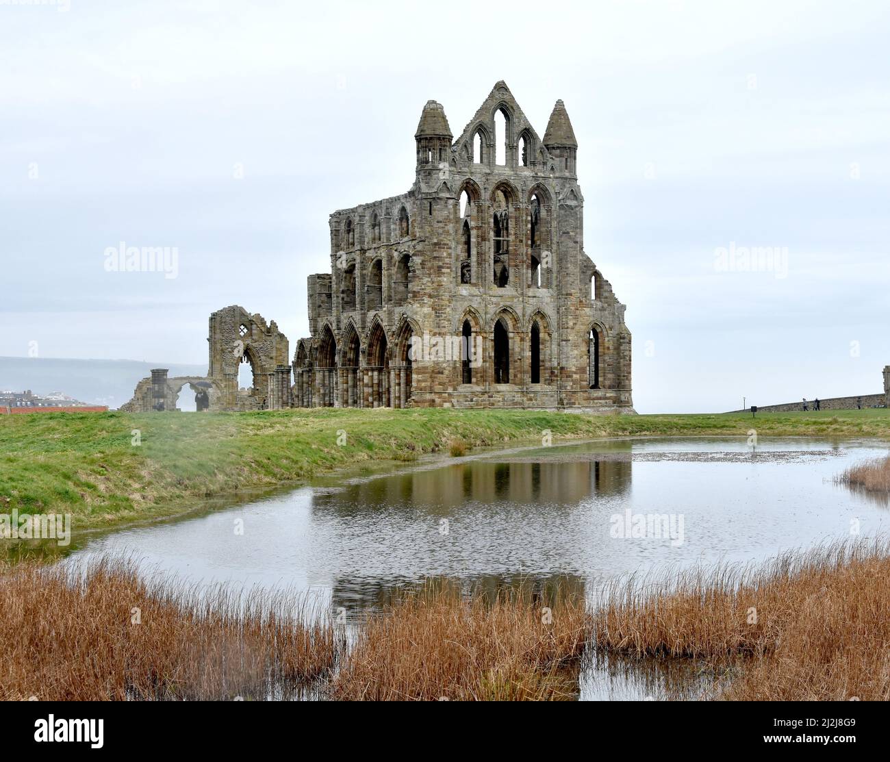 Abtei von whitby in yorkshire Stockfoto