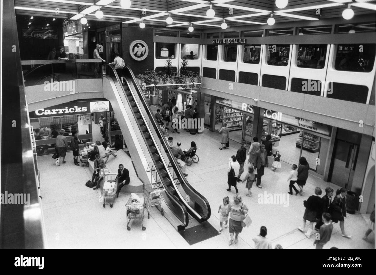 Gesamtansicht des Gallerien-Einkaufszentrums in washington. 19.. August 1988 Stockfoto