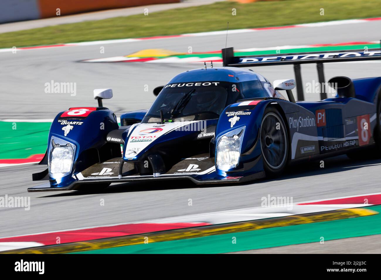 Katalonien, Spanien. 2.. April 2022 ; Circuit de Barcelona-Catalunya, Spanien; Espiritu de Montjuic: Kriton Lendoudis (GR) fährt den Peugeot 908 während des Espiritu de Montjuic auf dem Circuit of Catalunya Credit: Action Plus Sports Images/Alamy Live News Stockfoto