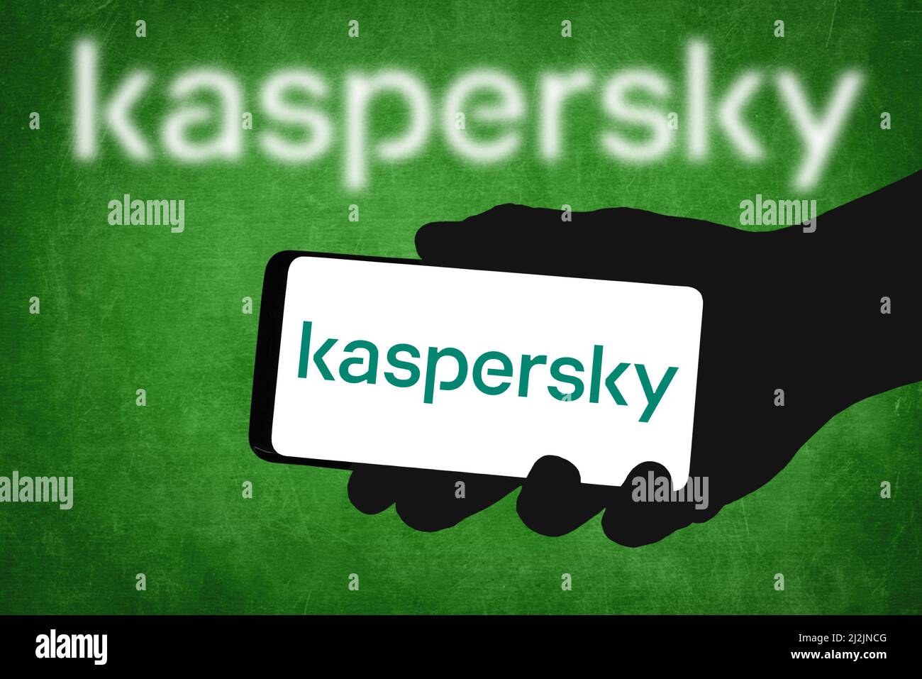 Computersoftware von Kaspersky Lab Stockfoto
