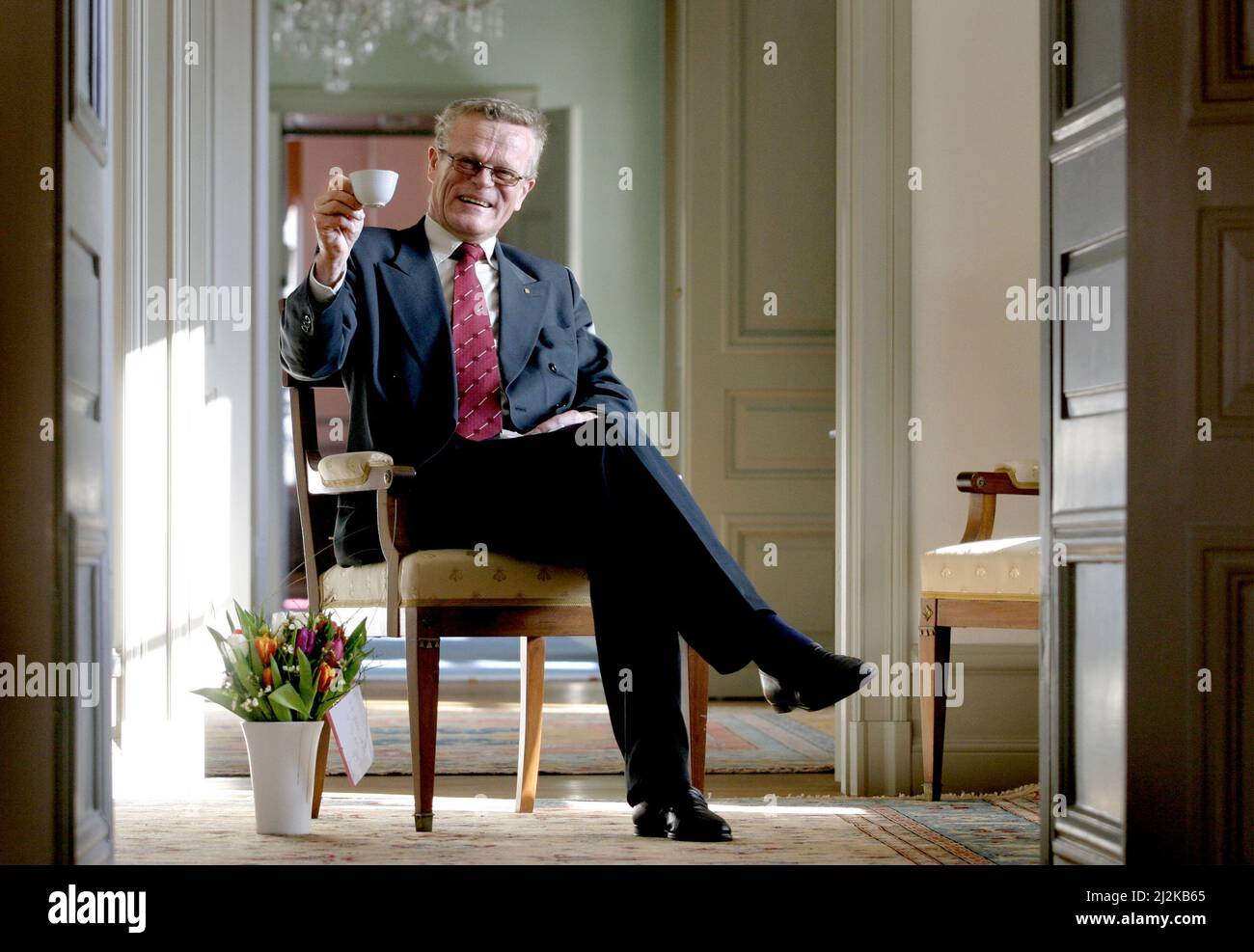 Björn Eriksson, Gouverneur von Östergötland, auf Schloss Linköping, Linköping, Schweden. Stockfoto